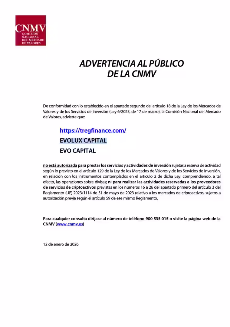 EVOLUX CAPITAL estafa